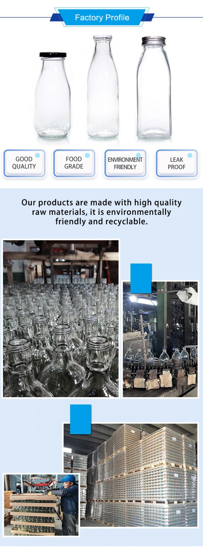                  Factory Price 200ml 250ml 350ml 500ml 1000ml Glass Sauce Bottle with Plastic Lid with Screw Lid              2