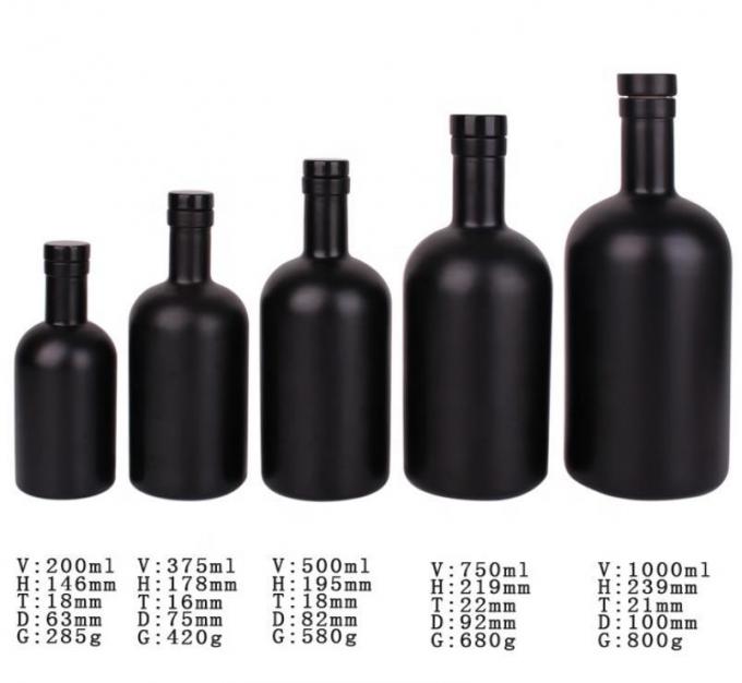 In Stock Promotional High Quality 750ml Glass Liquor Bottles 2