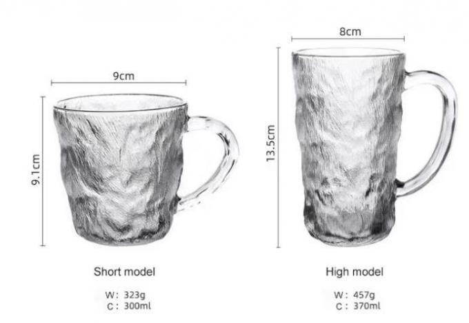 Factory Wholesale High Value Gradual Glacier Coffee Cup Color Water Glass Cup