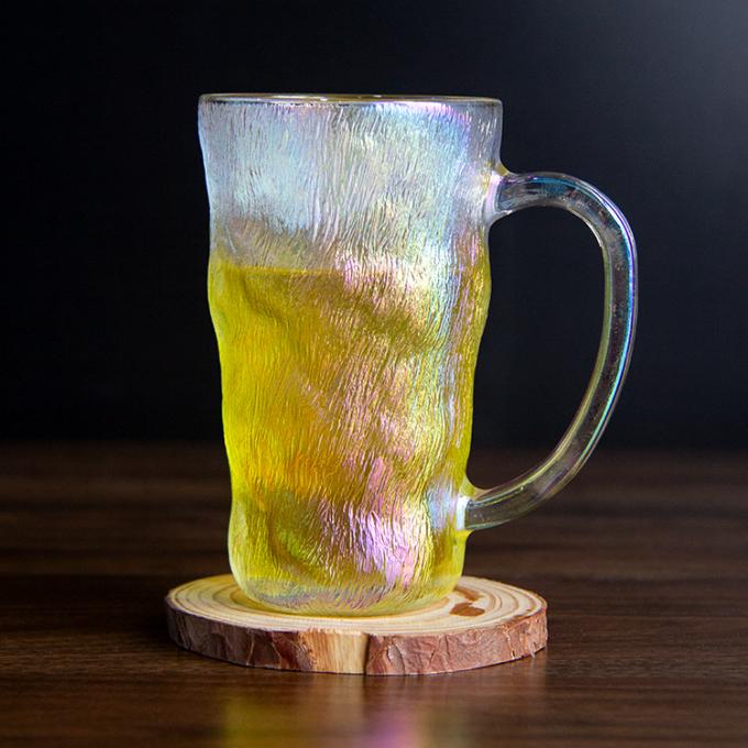 Factory Wholesale High Value Gradual Glacier Coffee Cup Color Water Glass Cup