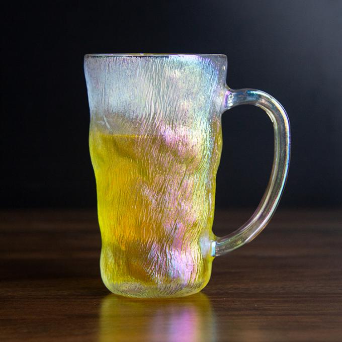 Factory Wholesale High Value Gradual Glacier Coffee Cup Color Water Glass Cup