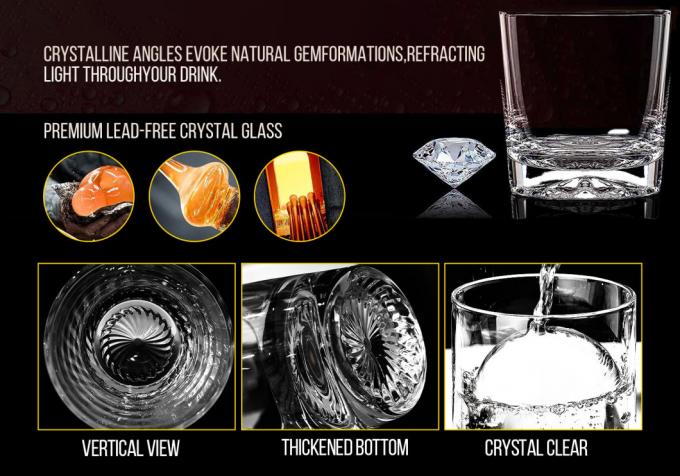 280ml Crystal Highball Cocktail Glasses For Whiskey Water 2