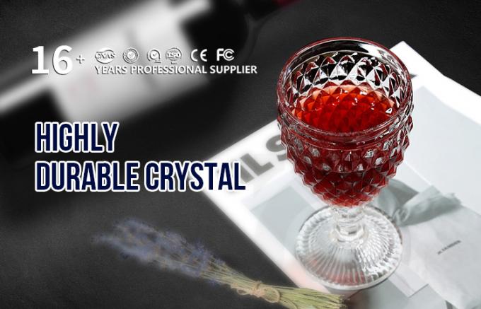 Vintage Cocktail Red Wine Glass Cups Christmas Wine Goblets Glassware 350ml 0
