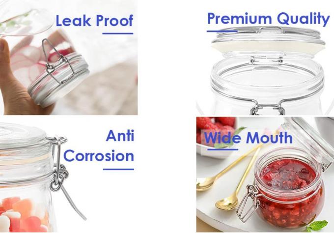 200ml Glass Storage Jars Tea Coffee Sugar Canisters For Kitchen Food Packaging 2