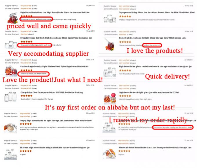 Food Factory Use 1Oz 4Oz 8Oz Round Shaped Clear Empty Storage Container Glass Food Jars With Clip Lid 15