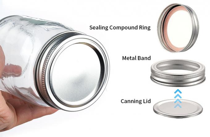 200ml 250ml 380ml 500ml Kitchen Glass Bottles Glass Mason Jar Glass Can Containers 2
