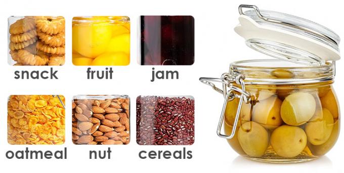 Glass Storage Jar High Quality Canning 4oz 8oz 10oz 12oz 16oz 25oz 32oz Glass Mason Jar 7