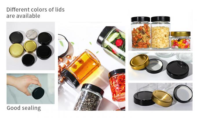 Pickle Spice Glass Storage Jars Food Container 500Ml 750ml With Bamboo Lids 2