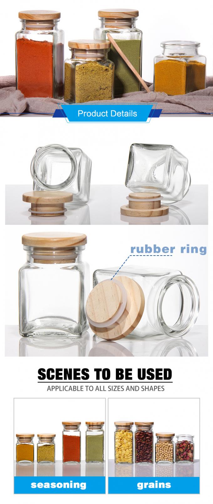 100ml Empty Glass Coffee Jars canisters For Cookie Sugar Tea Pudding Honey 0