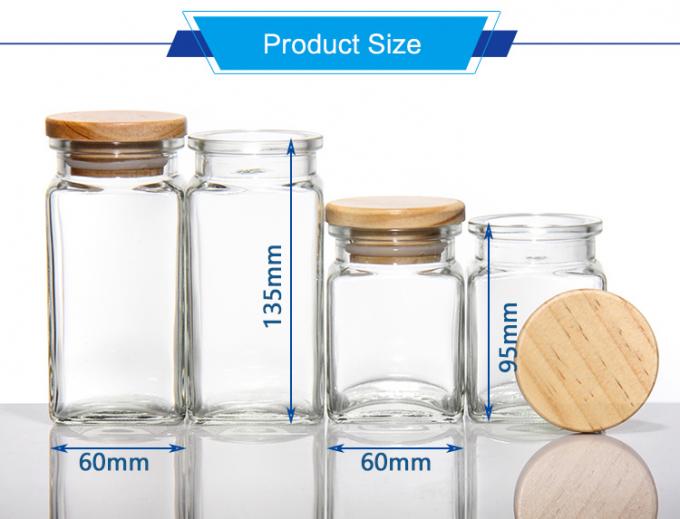 100ml Empty Glass Coffee Jars canisters For Cookie Sugar Tea Pudding Honey 1