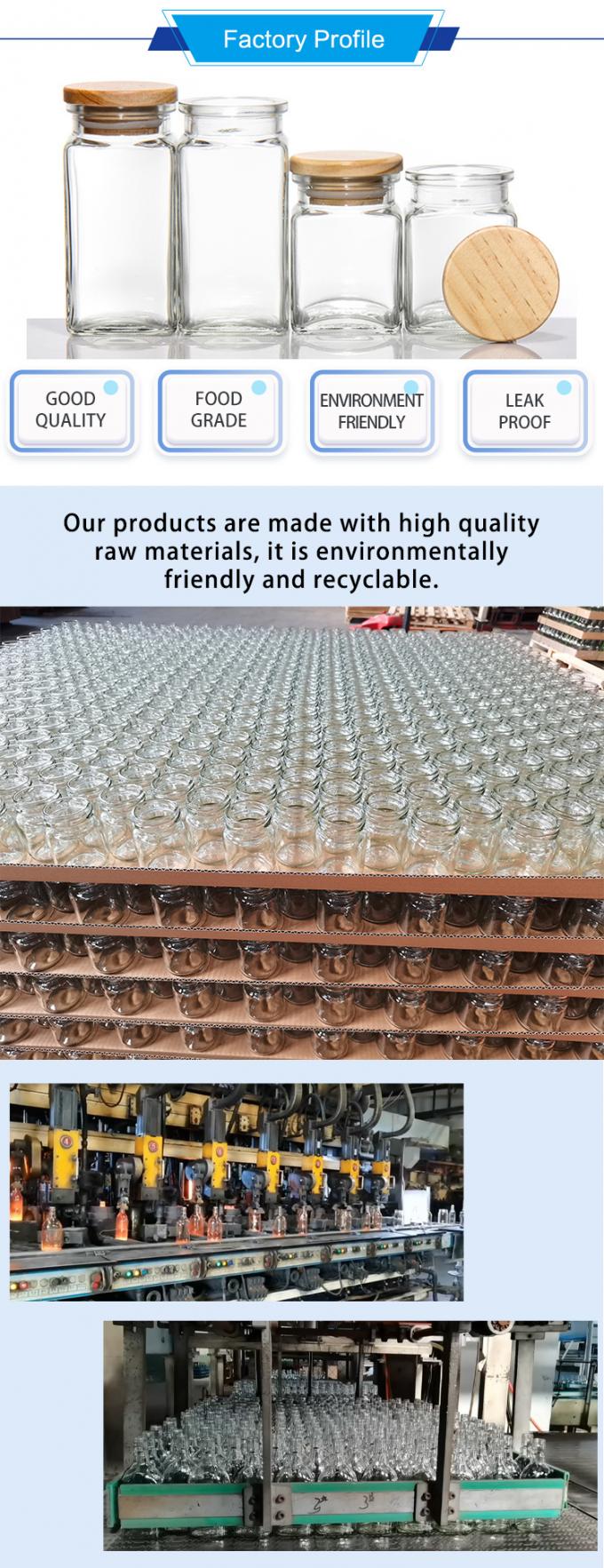 100ml Empty Glass Coffee Jars canisters For Cookie Sugar Tea Pudding Honey 3