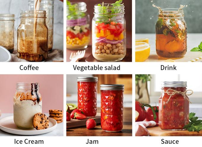 Bulk Glass Storage Jars 3 Oz 6oz 8oz 240ml For Jam Spice 3