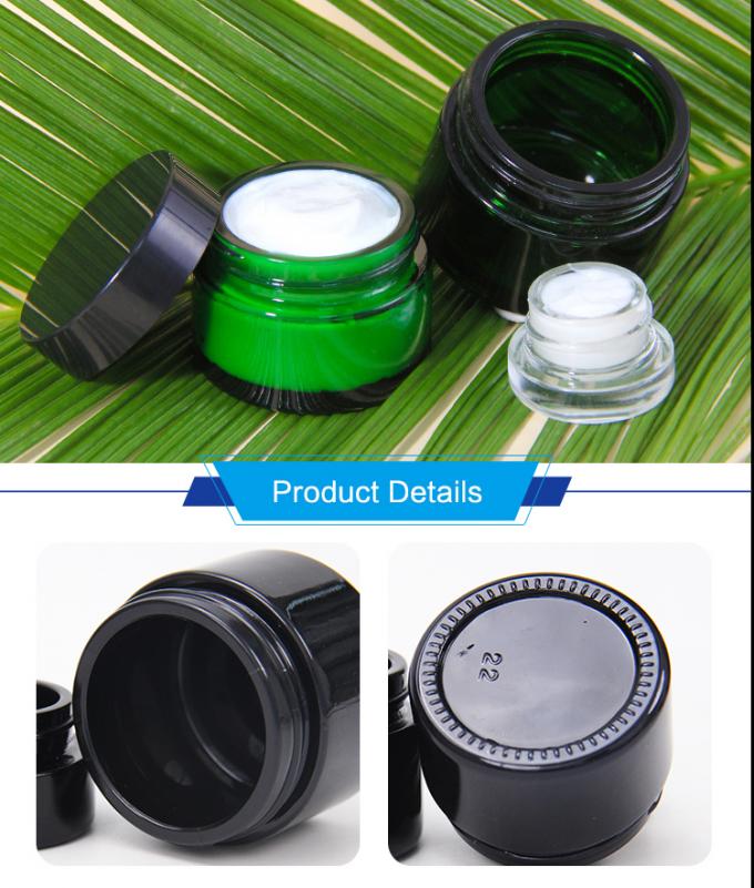 Glass Cream Jars 60ml 100ml Airless Pump Cream Jar Container 50 Gm ODM 0