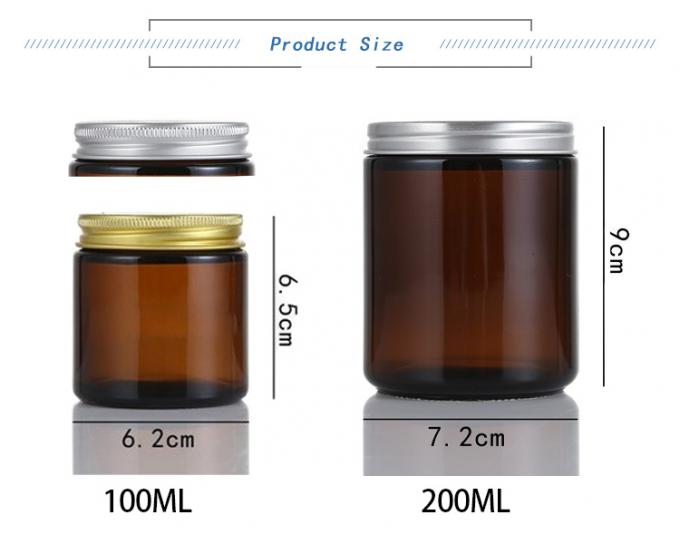 Matte Black amber Glass Candle Jars Frosted Candle Vessels 1
