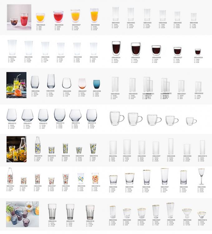 Bulk Gradient Glass Tea Coffee Mugs For Espresso Shot 280ml 3