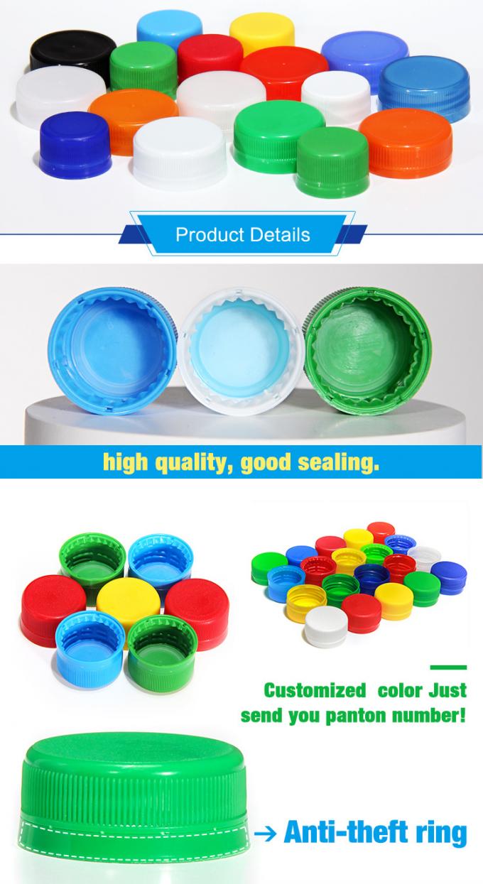Customized Shape 28mm Sparking Carbonated Soft Drink PP Plastic CSD Cap for Beverage Bottle 0