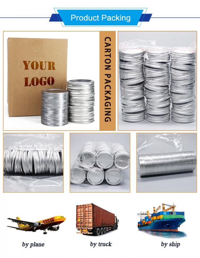                  Wholesale 70 mm Separate Canning Mason Jar Tinplate Screw Lid for Home Canning              3