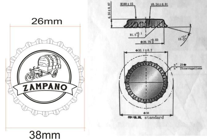                  Factory Manufactured Wholesale Custom PVC-Free Beer Bottle Printing Metal Crown Cap              6