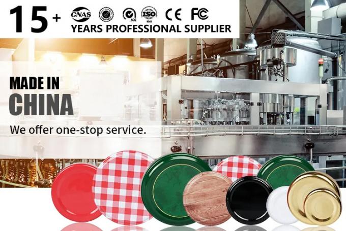 New Design 20mm 38mm 48mm 63mm Custom Color Metal Jar Lids Metal Lug Cap for Canning Jar