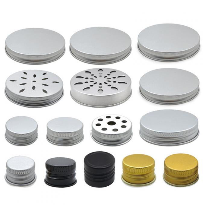 Threaded Metal Soda Bottle Caps Glass Milk Bottle Tops Aluminum 13mm-104mm 0