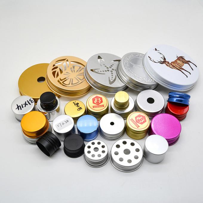 Threaded Metal Soda Bottle Caps Glass Milk Bottle Tops Aluminum 13mm-104mm 3