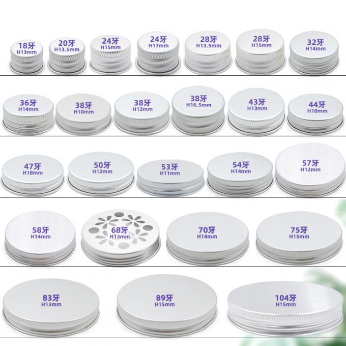 Threaded Metal Soda Bottle Caps Glass Milk Bottle Tops Aluminum 13mm-104mm 2