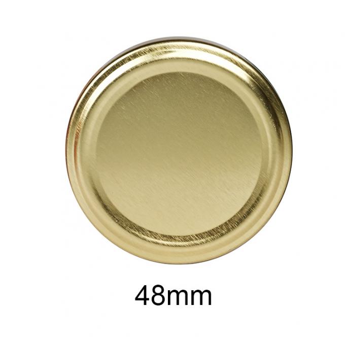 Factory Price Bottle Seal 38mm Neck Glass Honey Containers Sealed Metal Tinplate Lug Caps