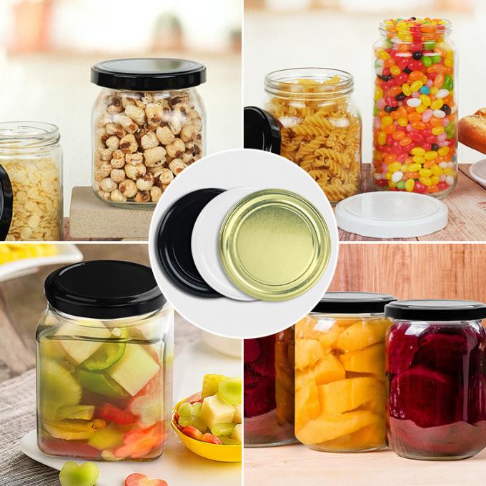 Customized Glass Jar 43mm Lug Cap For Canned Food 2