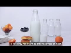 High Quality 250ml 300ml 500ml 750ml 1L Glass Sauce Jar with Metal Lid with Plastic Lid