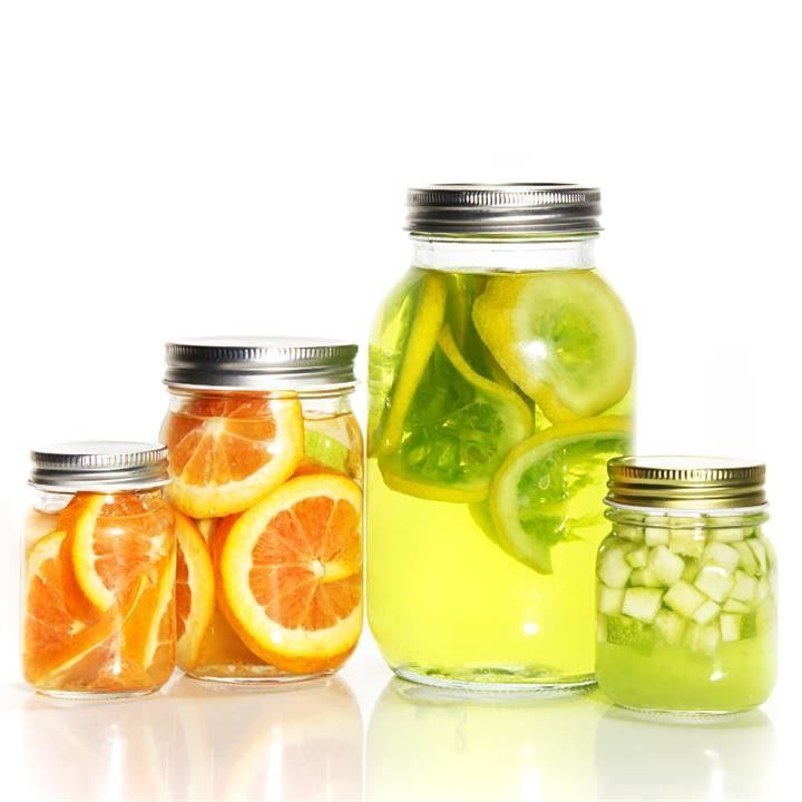 2oz 5oz 8oz 12oz Restaurant Bar Kitchen Jelly Wide Mouth Glass Mason Canning Jar with Lid