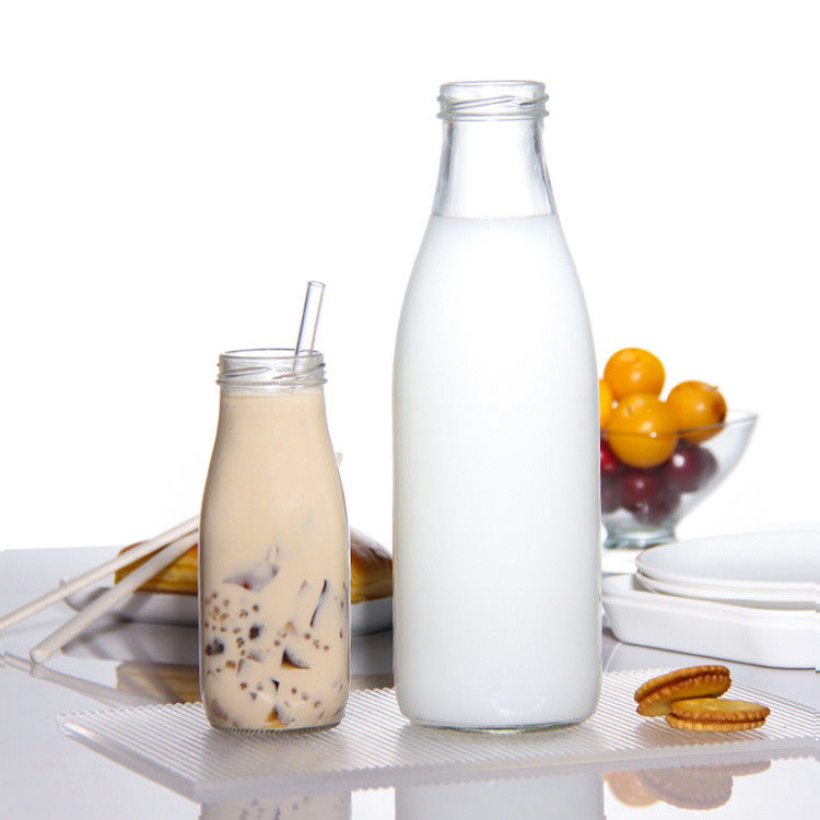                  Factory Price 200ml 250ml 350ml 500ml 1000ml Glass Sauce Bottle with Plastic Lid with Screw Lid             