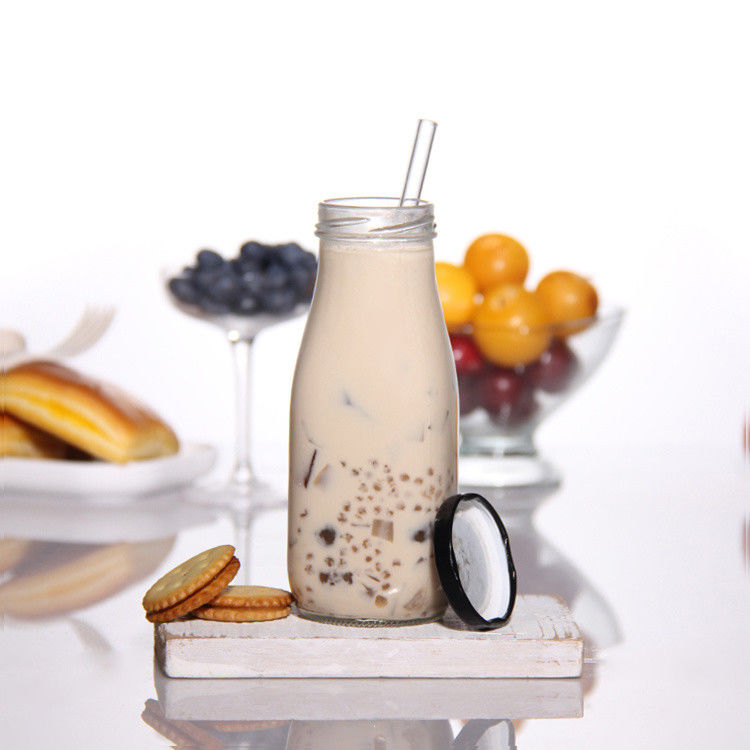                  Factory Price 200ml 250ml 350ml 500ml 1000ml Glass Sauce Bottle with Plastic Lid with Screw Lid             
