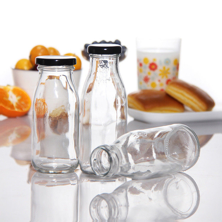                  Factory Price 200ml 250ml 350ml 500ml 1000ml Glass Sauce Bottle with Plastic Lid with Screw Lid             