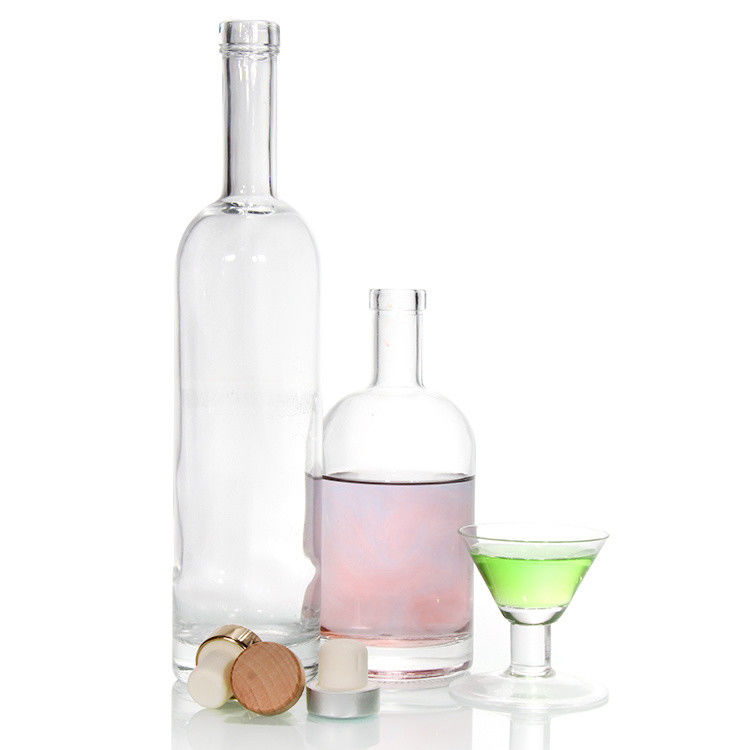 Inventory Glass Bottles Supplier 750ml Heavy Glass Liquor Bottles For Vodka Low-Priced