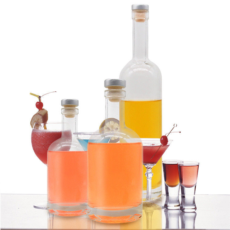 Tequila Super Flint Spirit Glass Liquor Bottles Bartop Cork 750ml