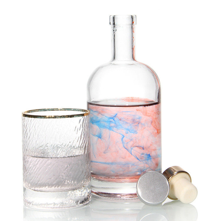 Tequila Super Flint Spirit Glass Liquor Bottles Bartop Cork 750ml