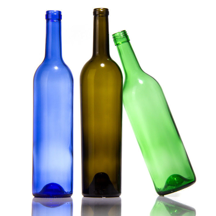 Luxury Manufacturers 375ml 750ml Red Wine Bottle Dark Green Empty Glass Bottles With Lids