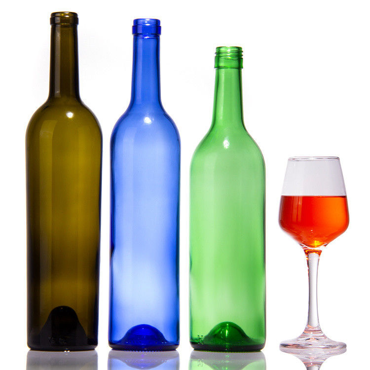Factory Sell Dark Green Glass Bottles And Red Wine Glass Bottle With Airtight Lid