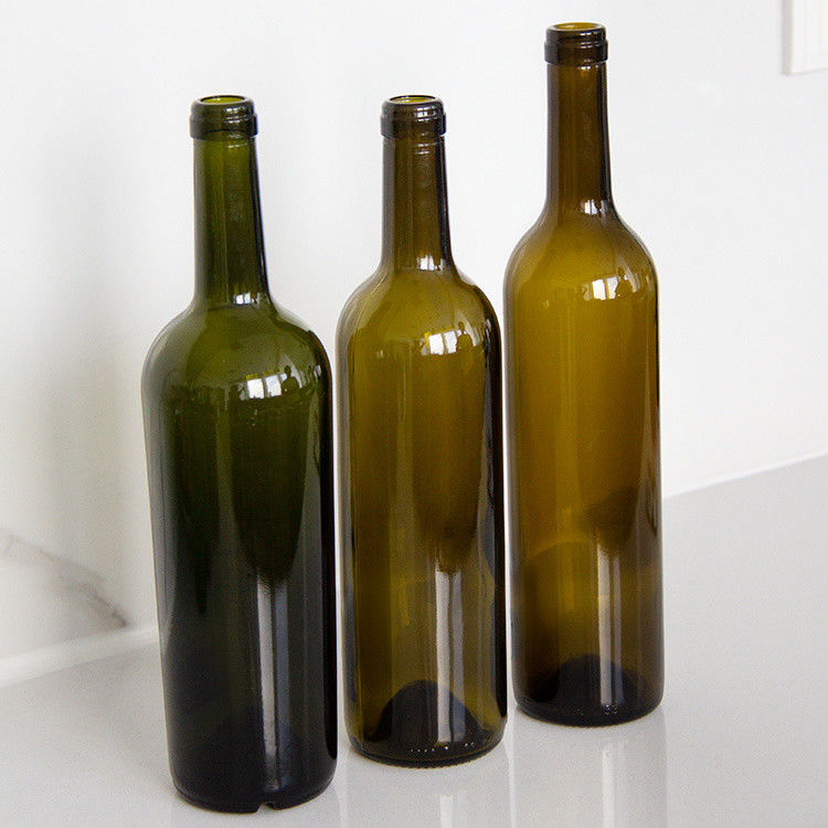 Factory Sell Dark Green Glass Bottles And Red Wine Glass Bottle With Airtight Lid