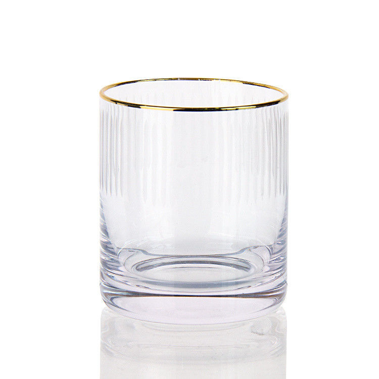 7.5oz Modern Drinking Glasses Engraved Whiskey Tumbler Crystal Cup For Drinking Bourbon
