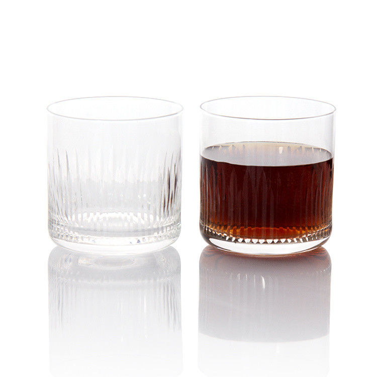 7.5oz Modern Drinking Glasses Engraved Whiskey Tumbler Crystal Cup For Drinking Bourbon