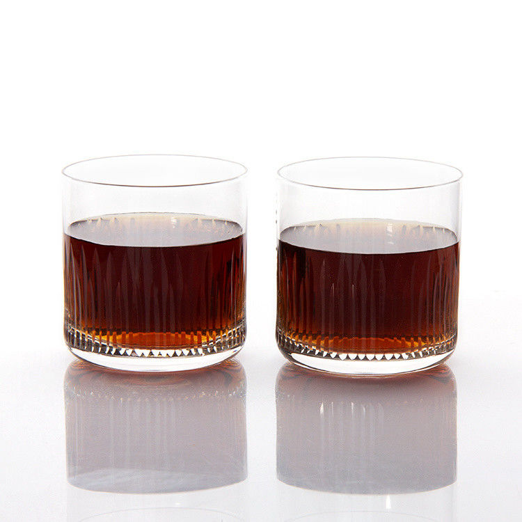 7.5oz Modern Drinking Glasses Engraved Whiskey Tumbler Crystal Cup For Drinking Bourbon