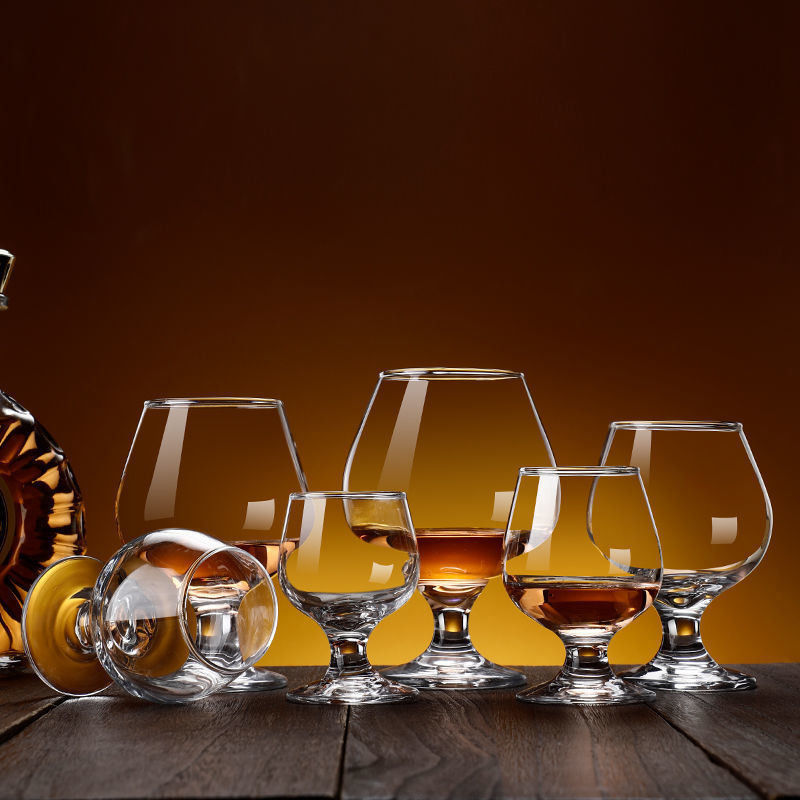 12 oz Clear Cognac Brandy Glass Goblet Glassware For Red Wine Drinking