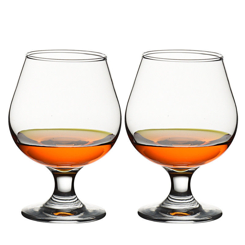 12 oz Clear Cognac Brandy Glass Goblet Glassware For Red Wine Drinking
