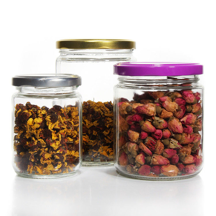 Rectangular 4 Oz 3 Oz Spice Jars Freezer Safe Glass Storage Jars With Metal Lid