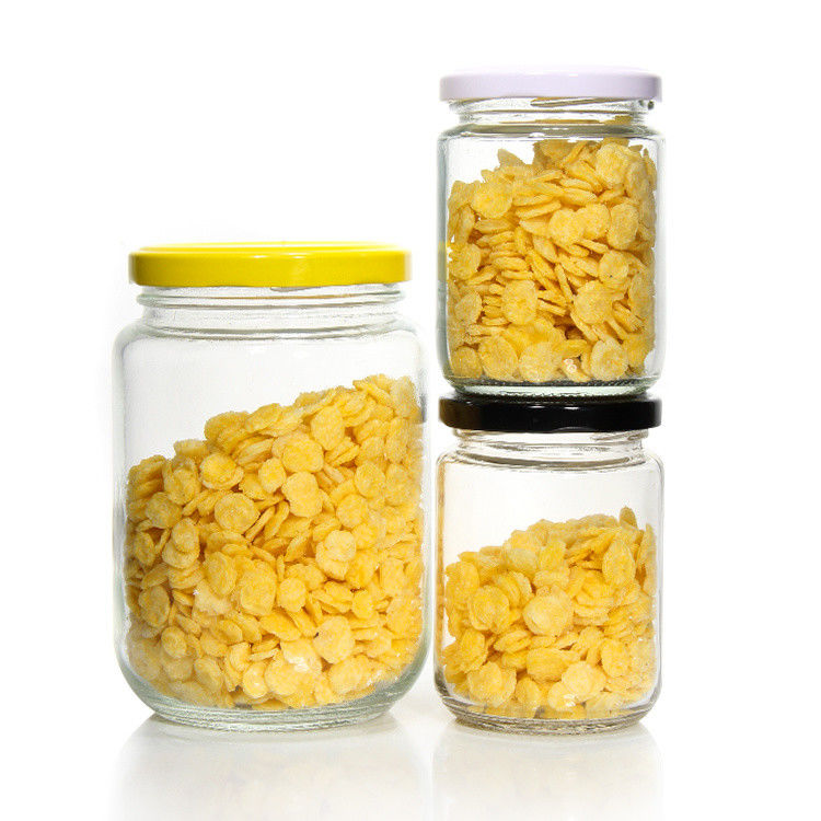 Rectangular 4 Oz 3 Oz Spice Jars Freezer Safe Glass Storage Jars With Metal Lid