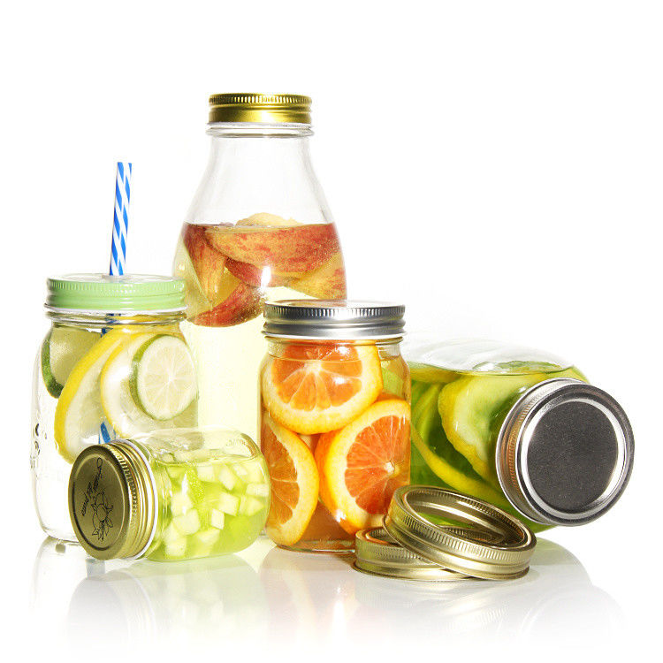 Fashionable High Quality 500ml 750ml Storing Glass Container Glass Jar With Screw Lid