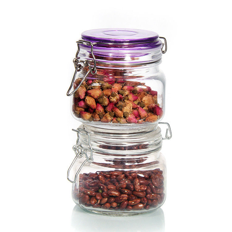 200ml Glass Storage Jars Tea Coffee Sugar Canisters For Kitchen Food Packaging