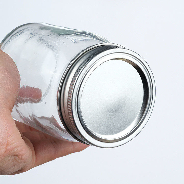 Regular Mouth Airtight Glass Mason Jars For Kitchen Food Storage 250ml 300ml 500ml 1000ml