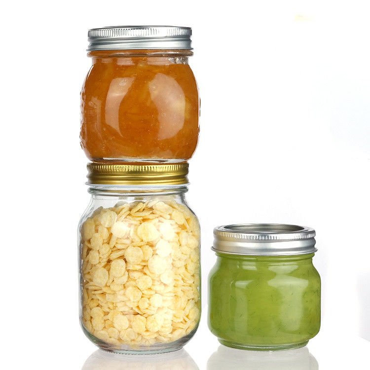 New Design Round 45Ml 12Oz 14Oz Different Sizes Glass Mason Jar For Food Storages
